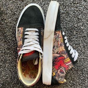 Vans Old Skool Suede Canvas Tan Black and White Limited Edition Comfycush Size 9